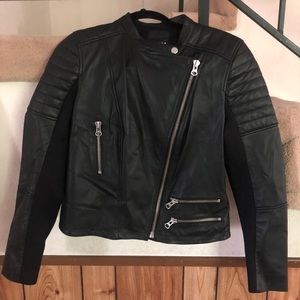 Black Trouve Leather Jacket